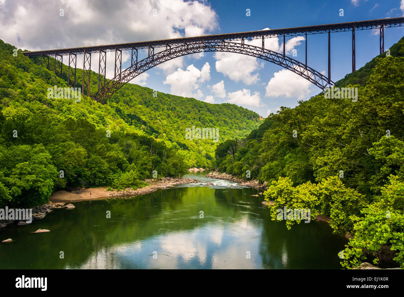 The New River Bridge, seen from Fayette Station Road, at the New River National