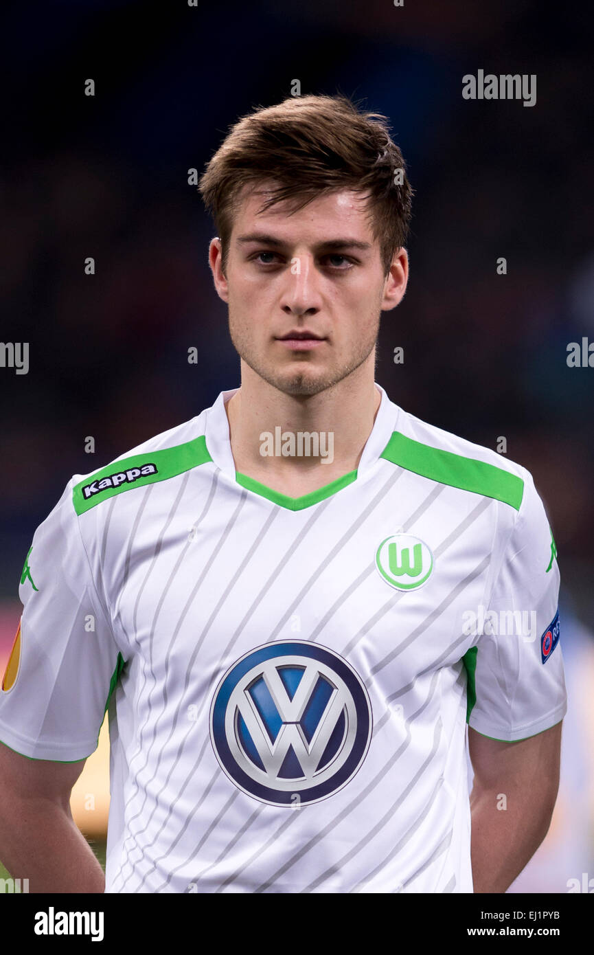 Milan, Italy. 19th Mar, 2015. Robin Knoche (Wolfsburg) Football/Soccer ...