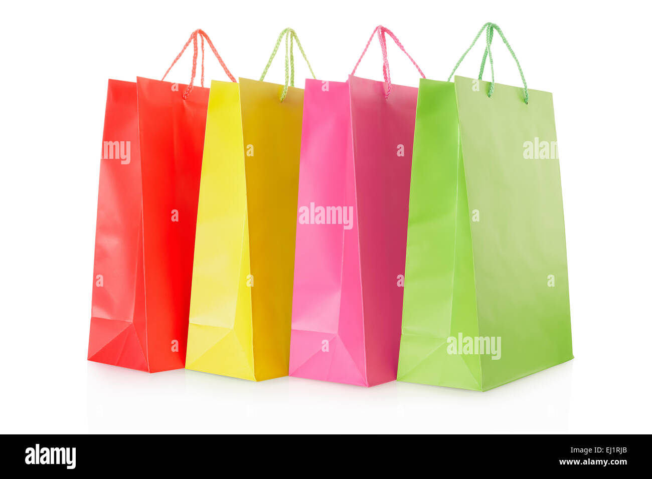 Colorful shopping bags in paper Stock Photo