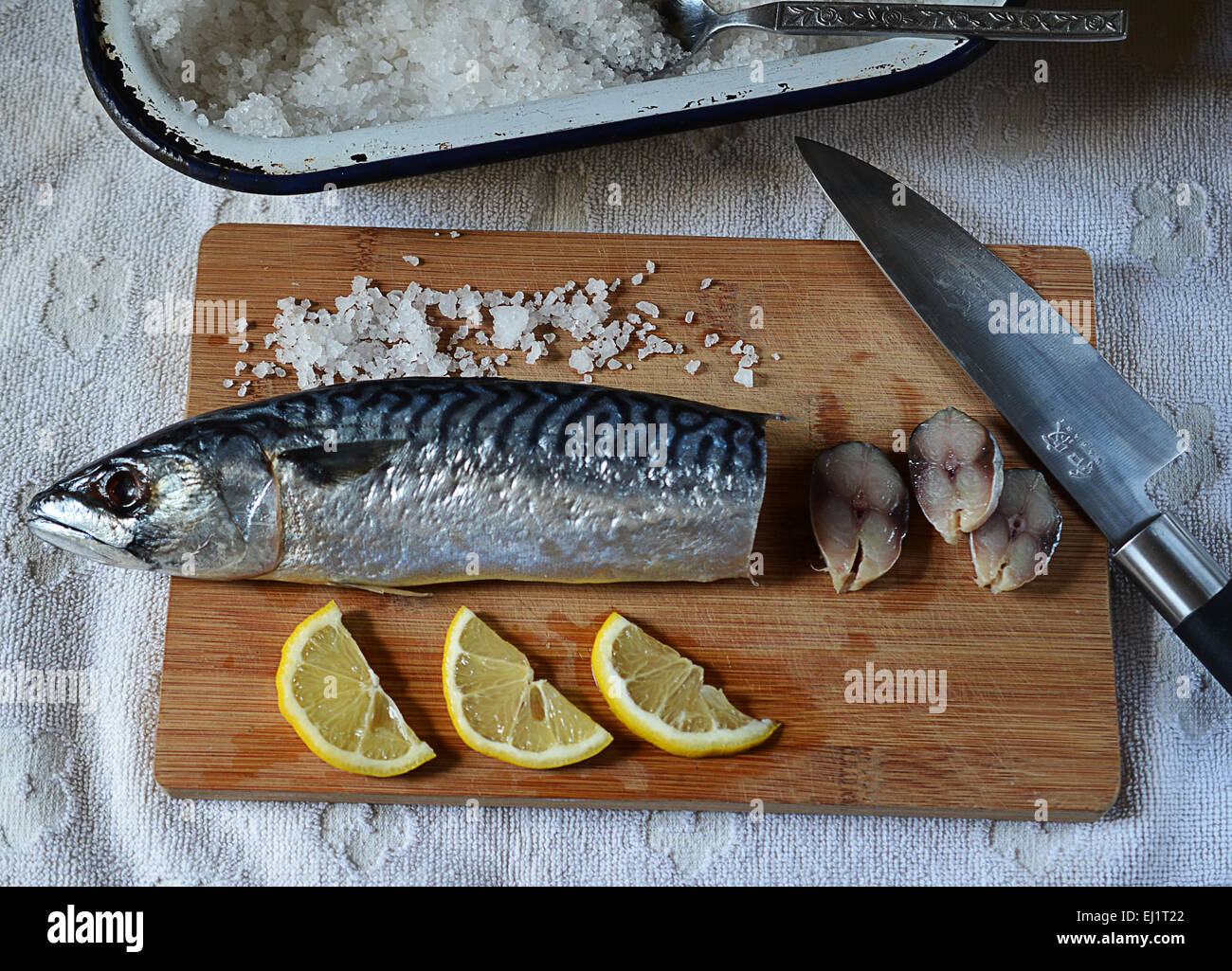 Salted fish Stock Photo