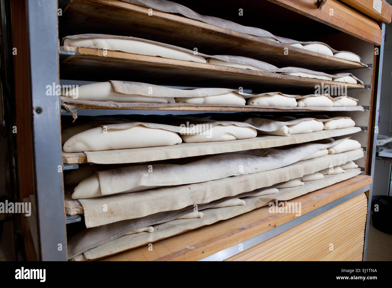 Manufacturing process of spanish bread Stock Photo Alamy