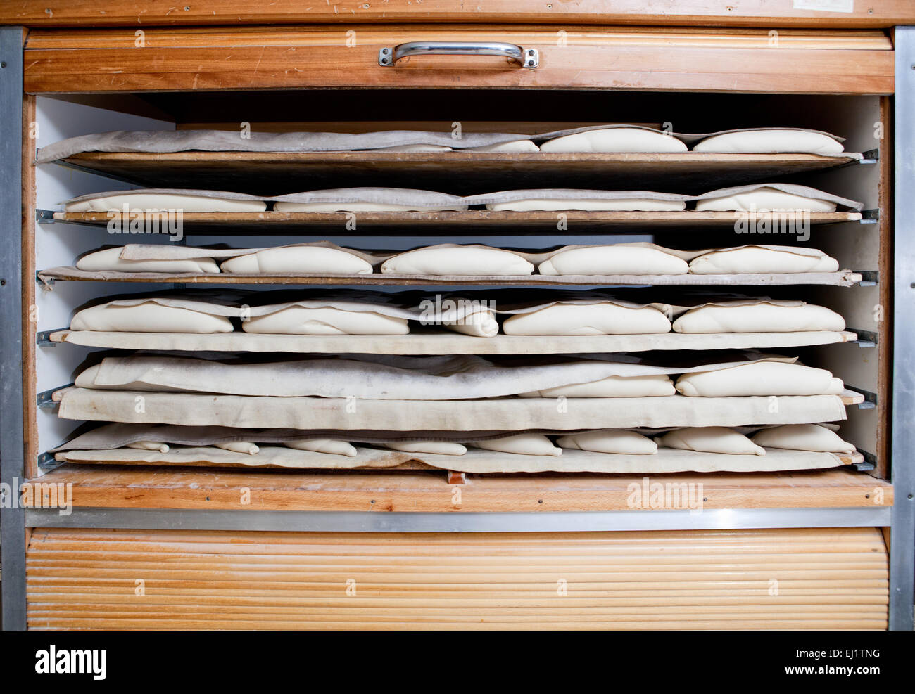 Manufacturing process of spanish bread Stock Photo Alamy