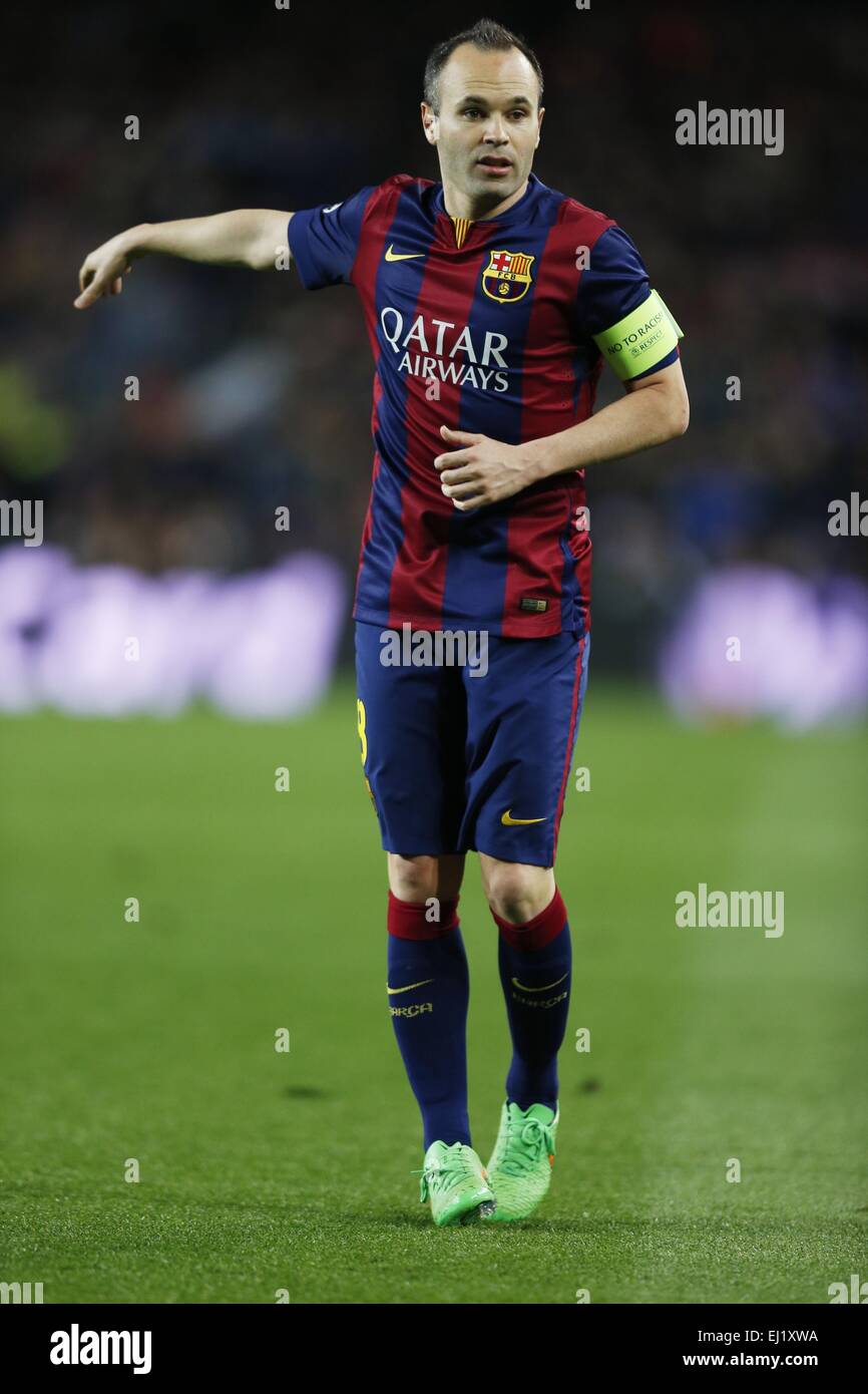 Barcelona, Spain. 18th Mar, 2015. Andres Iniesta (Barcelona