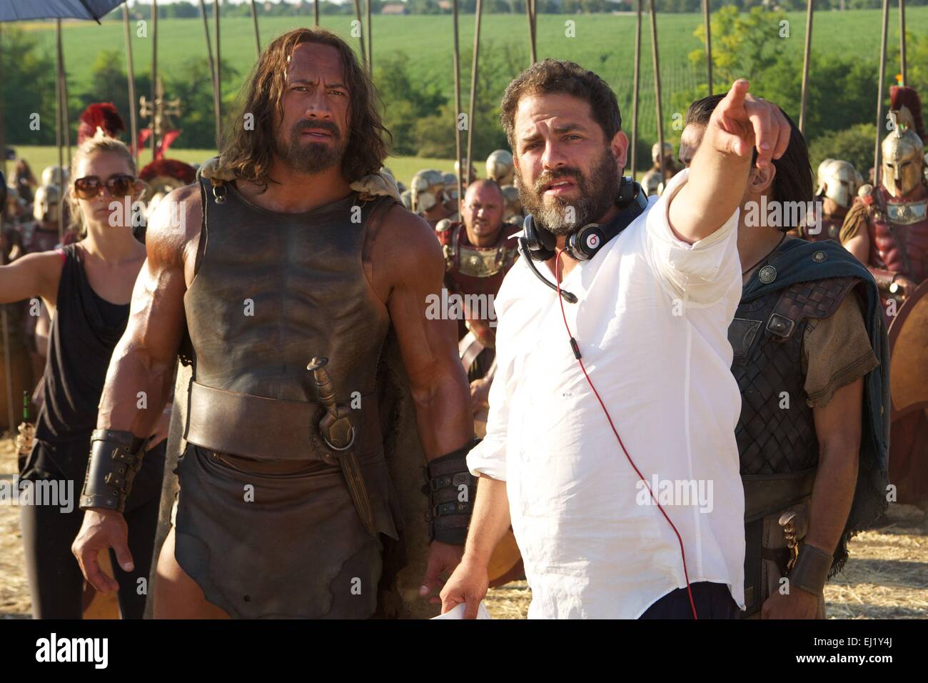 Hercules Year : 2014 USA Director : Brett Ratner Dwayne Johnson, Brett Ratner Shooting picture Stock Photo