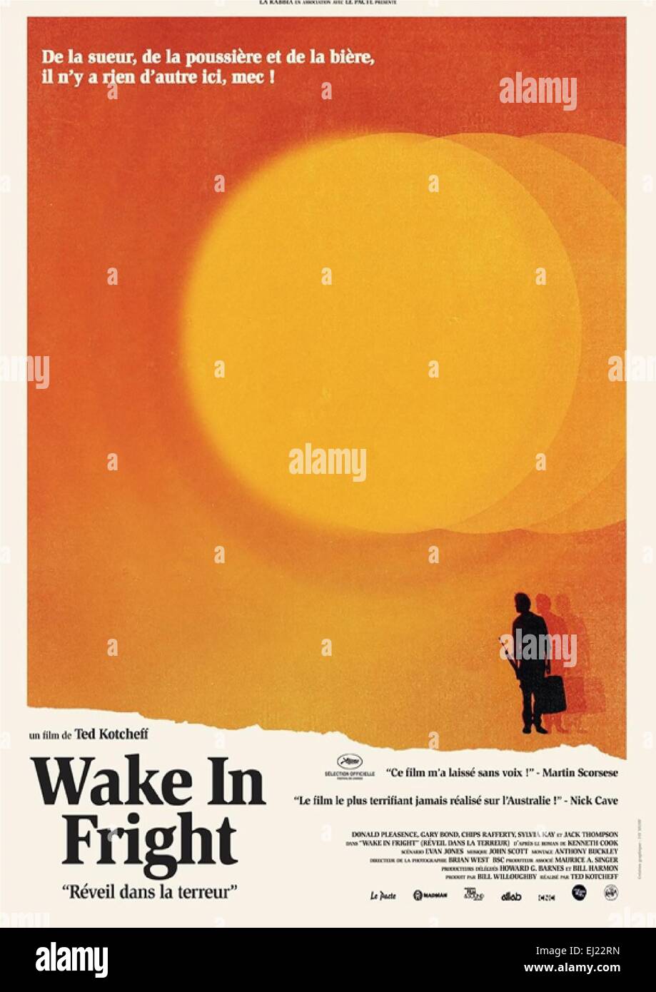 Wake in Fright Year : 1971 USA Director : Ted Kotcheff Movie poster (Fr) Stock Photo