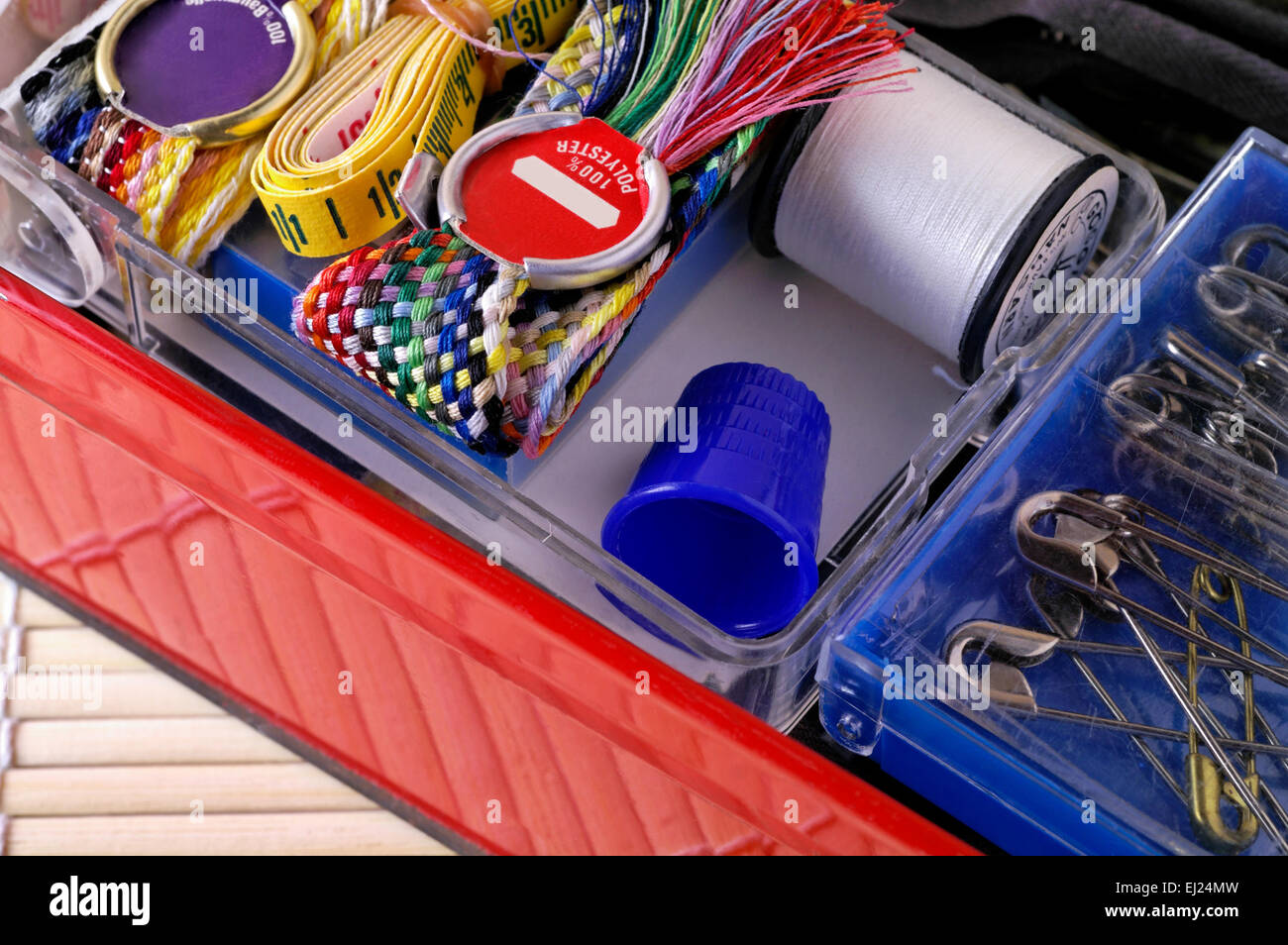 Sewing box with implements hi-res stock photography and images - Alamy