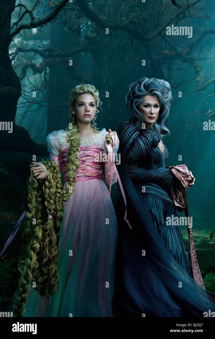 Into the Woods Year : 2014 USA Director : Rob Marshall Mackenzie Mauzy, Meryl  Streep Movie poster (textless Stock Photo - Alamy, image size:884x1390