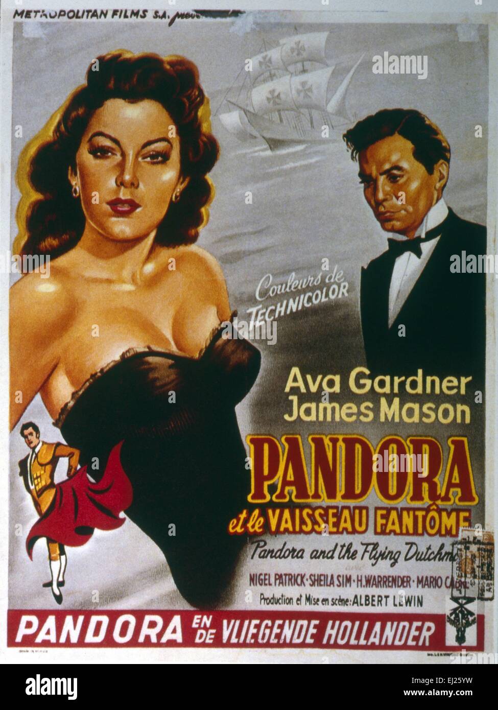 Pandora and the Flying Dutchman  Year : 1951 UK Director : Albert Lewin James Mason, Ava Gardner  Movie poster (Bel) Stock Photo