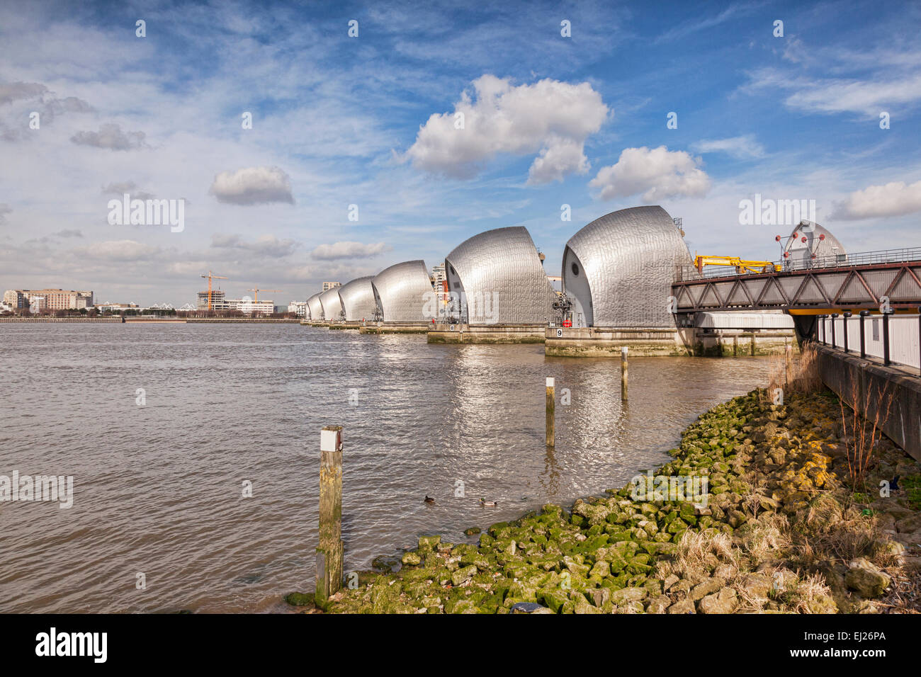 Thames Barrier, London, England. Stock Photo
