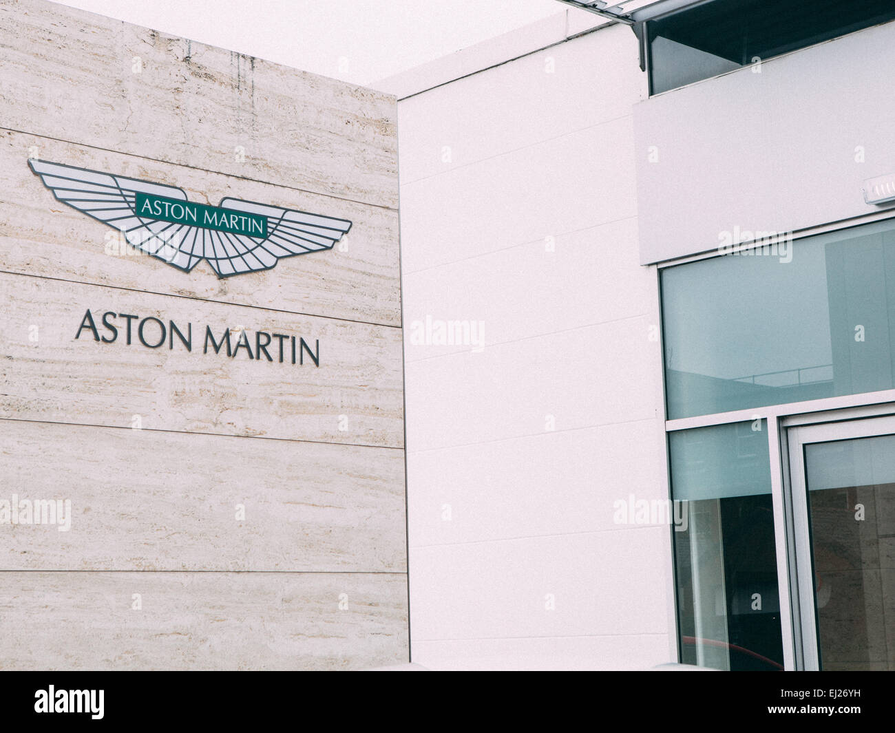 Aston Martin dealership in Wilmslow Stock Photo