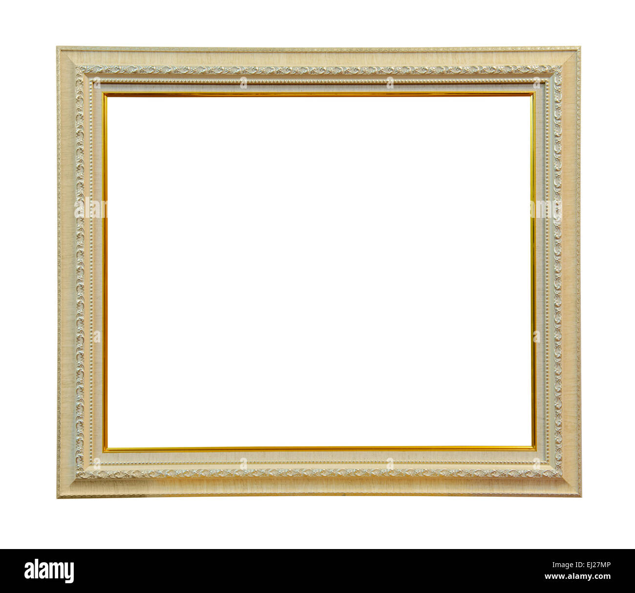 White wooden photo frame Stock Photo Alamy