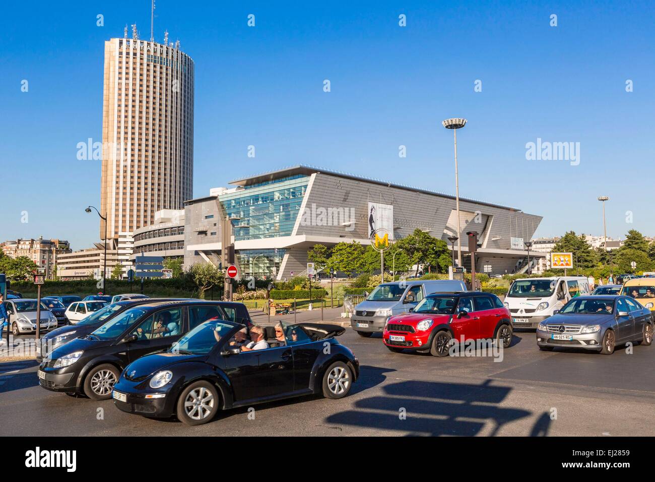 France, Paris, Porte Maillot and the tower of Concorde Lafayette hotel  Stock Photo - Alamy