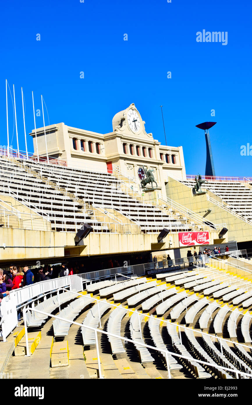 Olympic stadium. Barcelona, Catalonia, Spain. Stock Photo