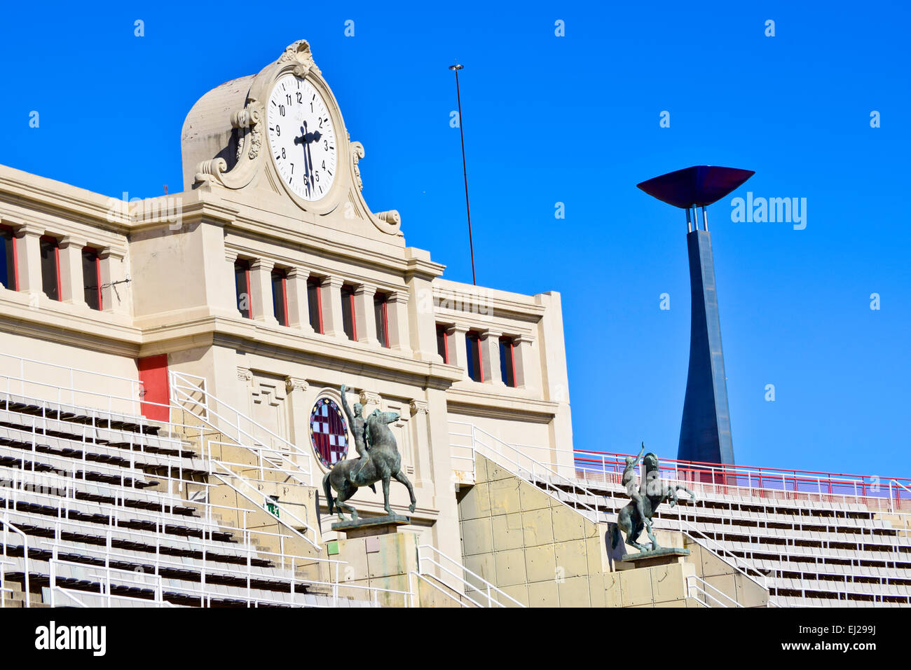 Olympic stadium. Barcelona, Catalonia, Spain. Stock Photo