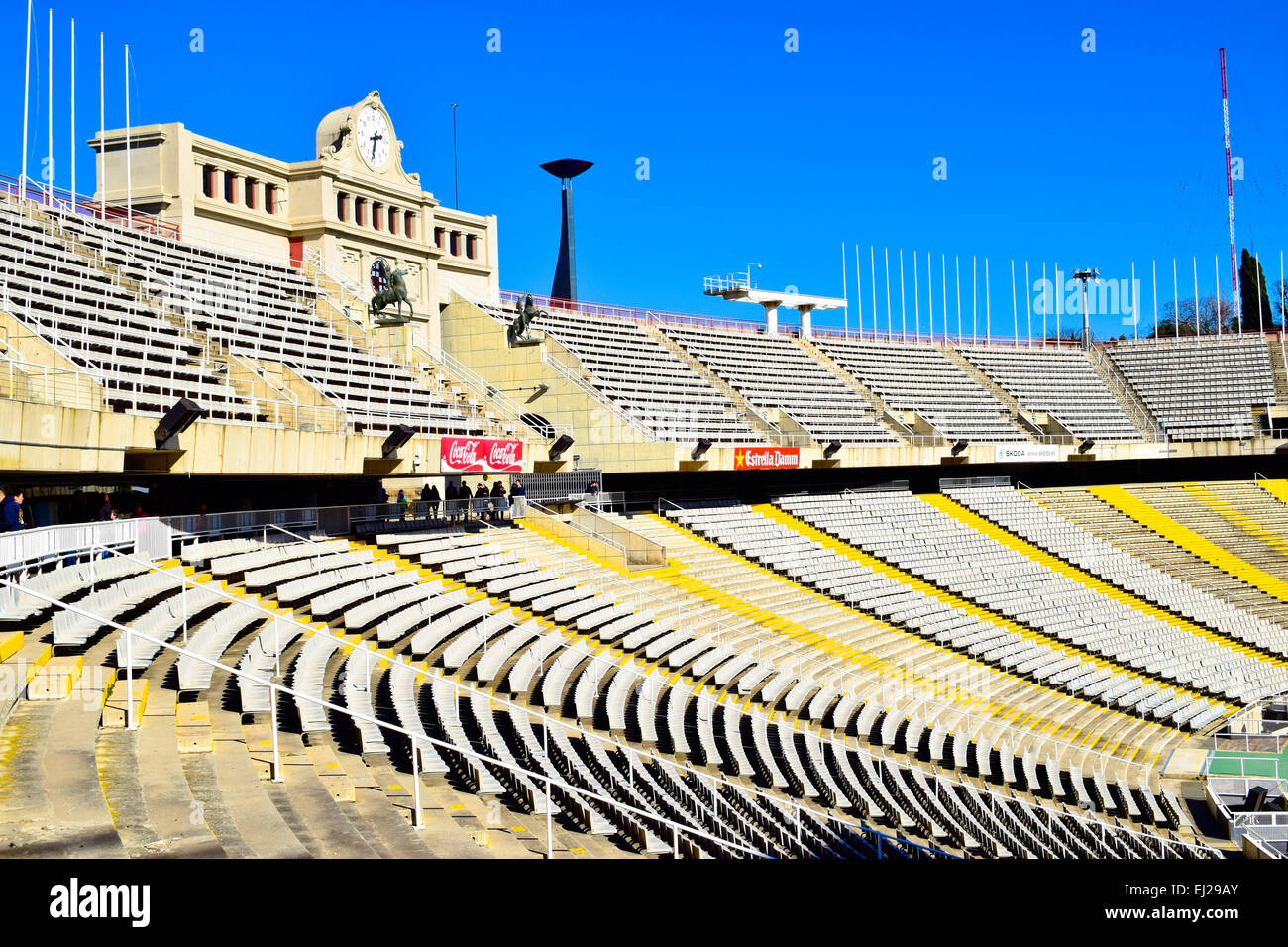 Olympic stadium. Barcelona, Catalonia, Spain. Stock Photo