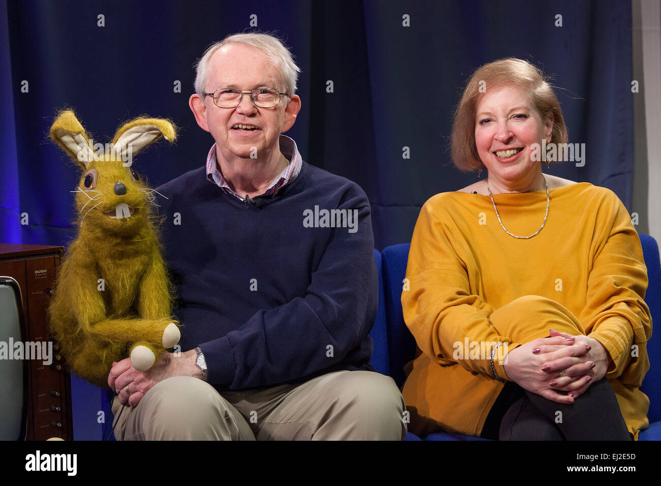 Walsall, West Midlands, UK. 20 March 2015. Writer performer Gail Renard at a recording of ‘The David Hamilton Show’ for Big Centre TV. Hosted by presenter and broadcaster ‘Diddy’ David Hamilton the show features famous personalities from across the music and television spectrum. Credit:  John Henshall / Alamy Live News PER0509 Stock Photo