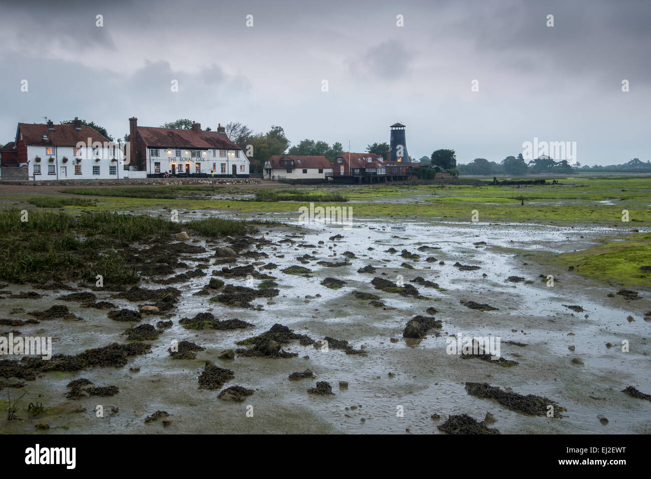A view of Langstone Mill. Stock Photo