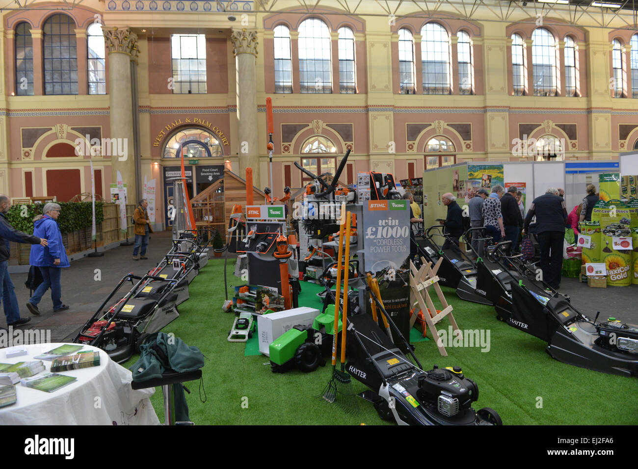 Alexandra Palace, London, UK. 20th March 2015. The Edible Garden, Good Life Live show is on at Alexandra Palace, with exhibits and stall for growing your own food and produce. Credit:  Matthew Chattle/Alamy Live News Stock Photo