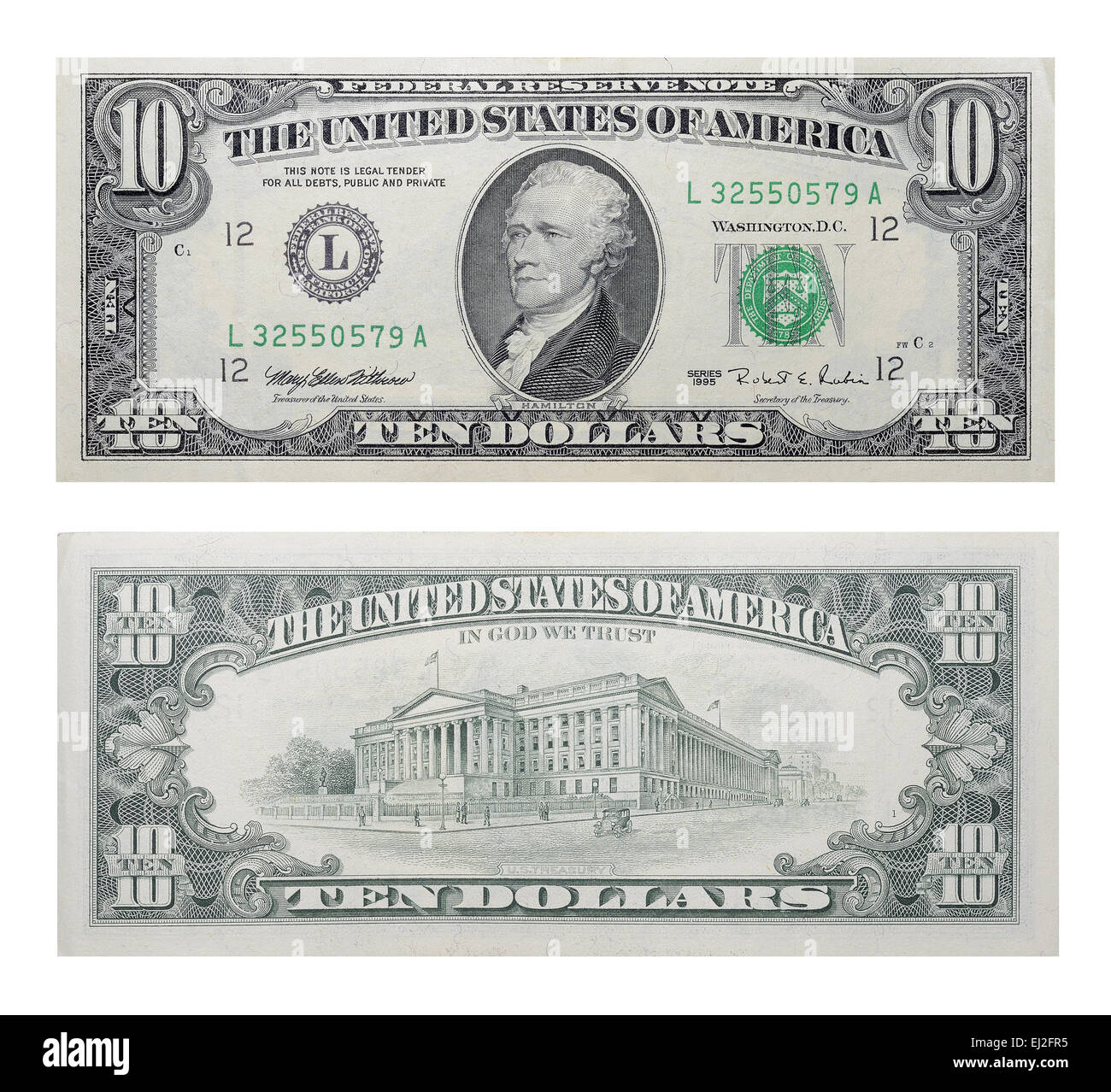 10 dollar bill hi-res stock photography and images - Alamy