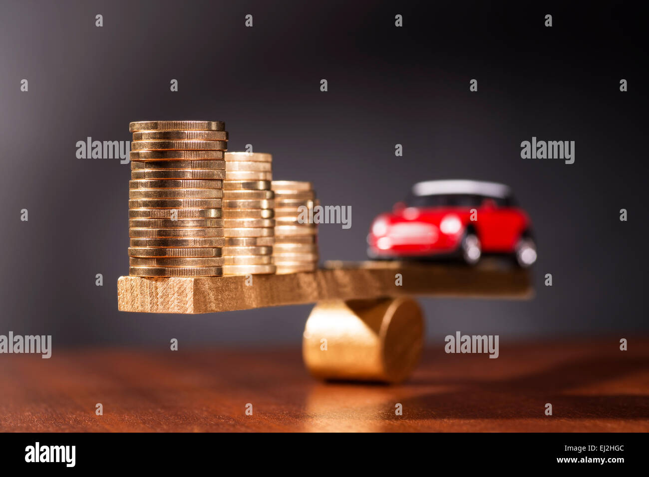 Solid Financing a Car Stock Photo