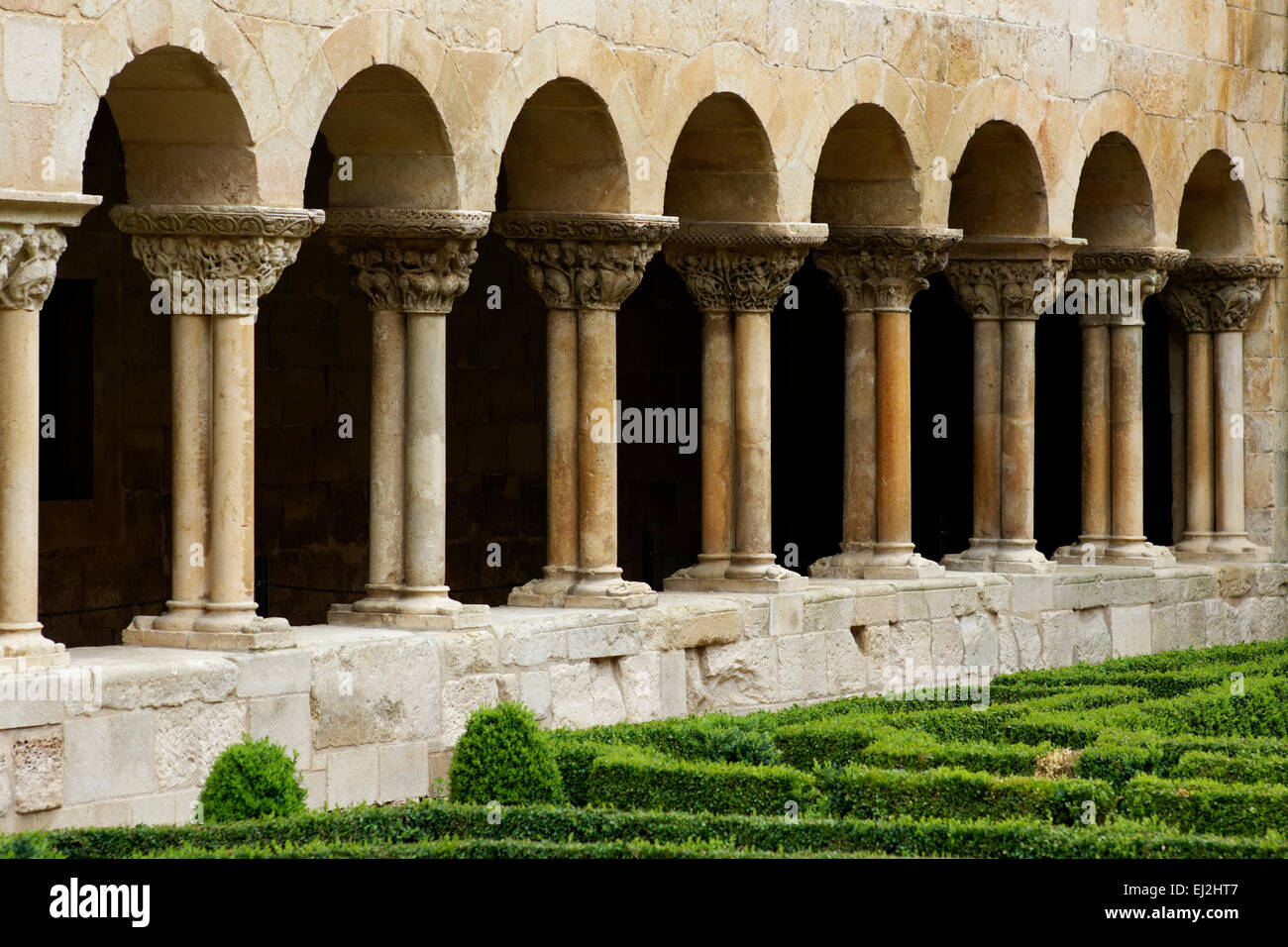 The interior of The Silos Abbey, Spain Stock Photo Alamy