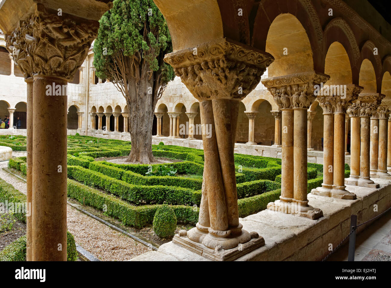 The interior of The Silos Abbey, Spain Stock Photo Alamy