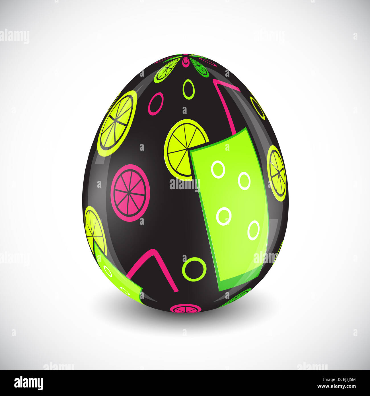 Beautiful Easter Egg Vector Illustration Stock Photo - Alamy