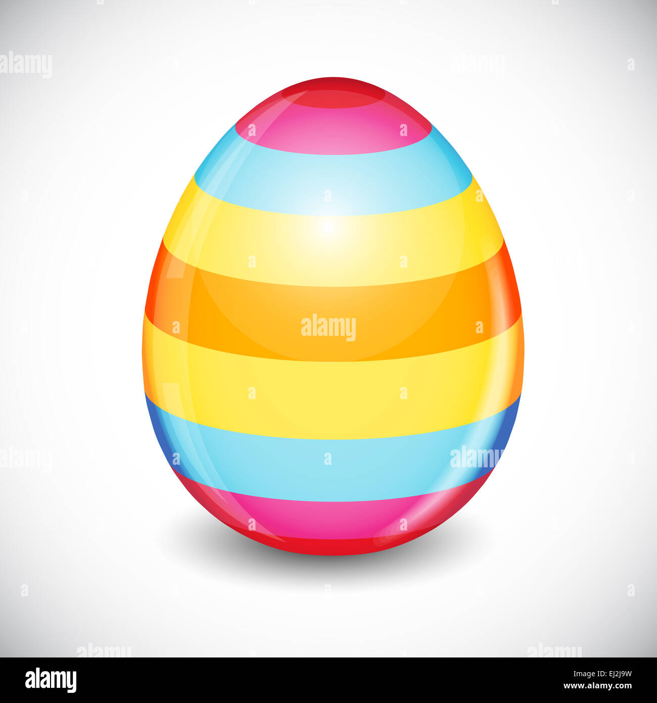 Beautiful Easter Egg Vector Illustration Stock Photo - Alamy