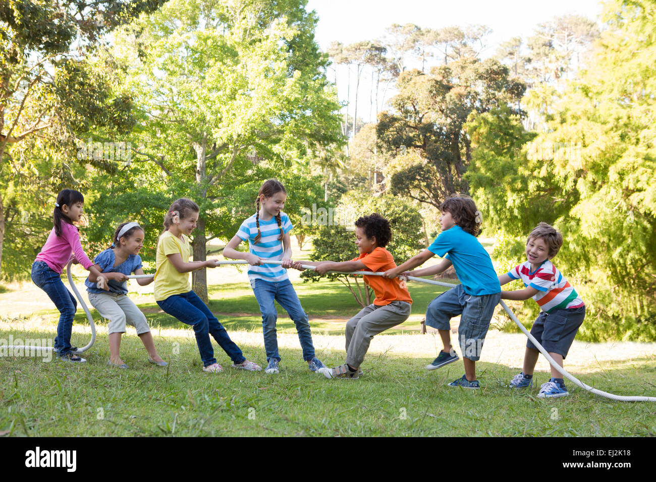 Battle Ropes Child Children jumping rope hi-res stock photography and images - Alamy