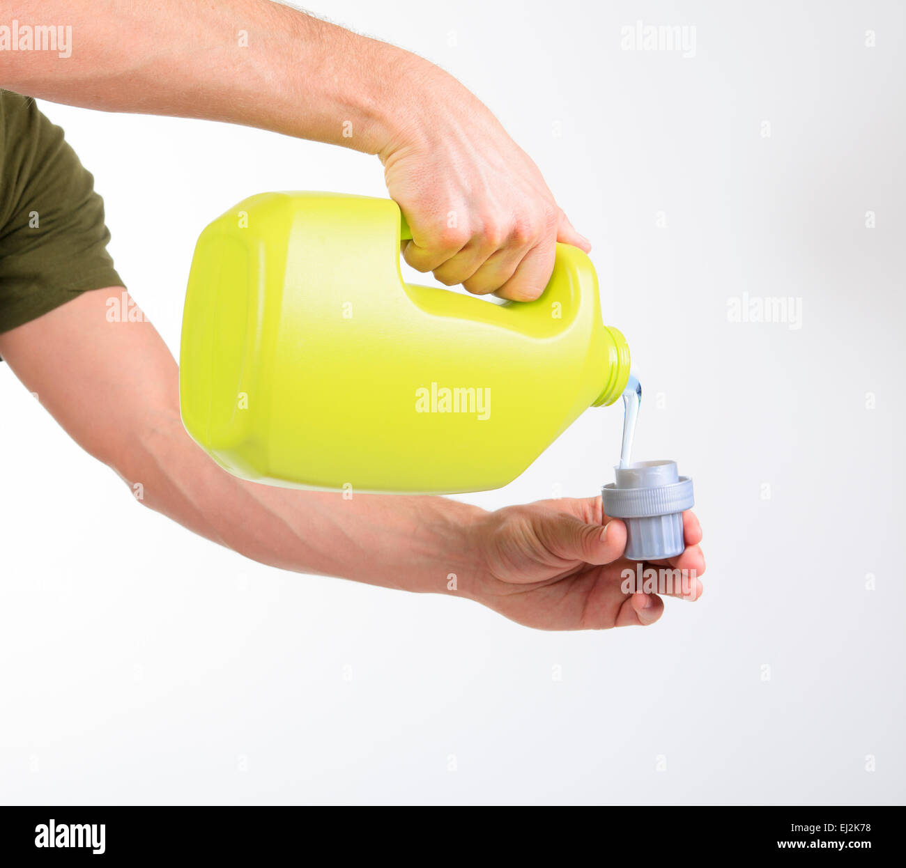 A yellow Detergent Bottle Stock Photo Alamy