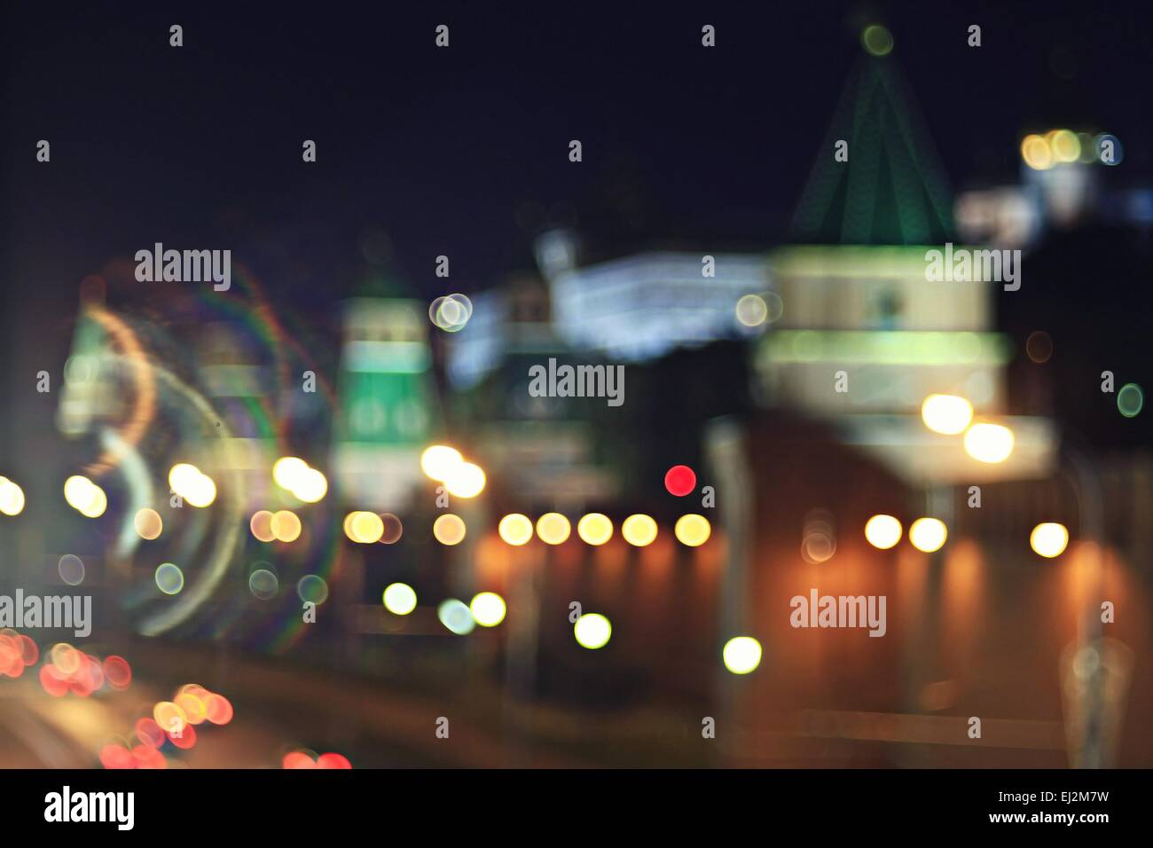 Background city lights hi-res stock photography and images - Alamy