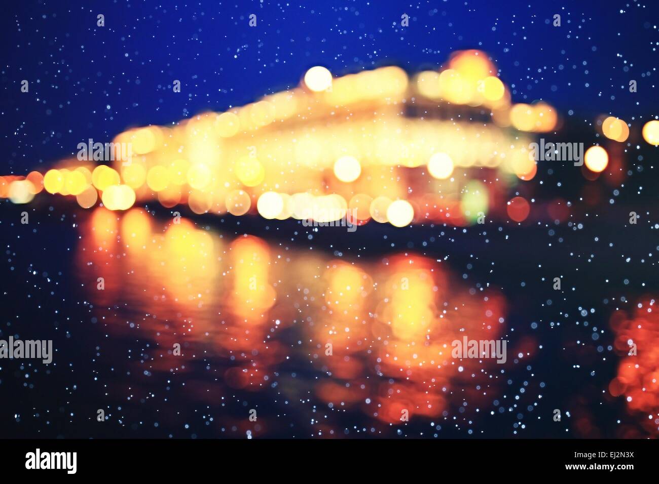 background blur bokeh city lights night Stock Photo - Alamy