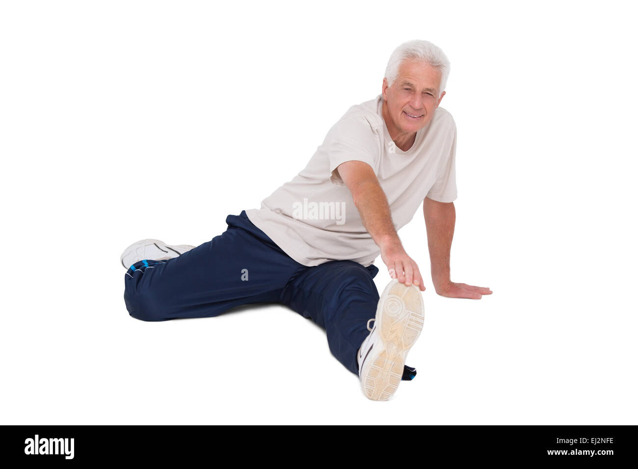 Senior stretching exercise Cut Out Stock Images & Pictures - Alamy