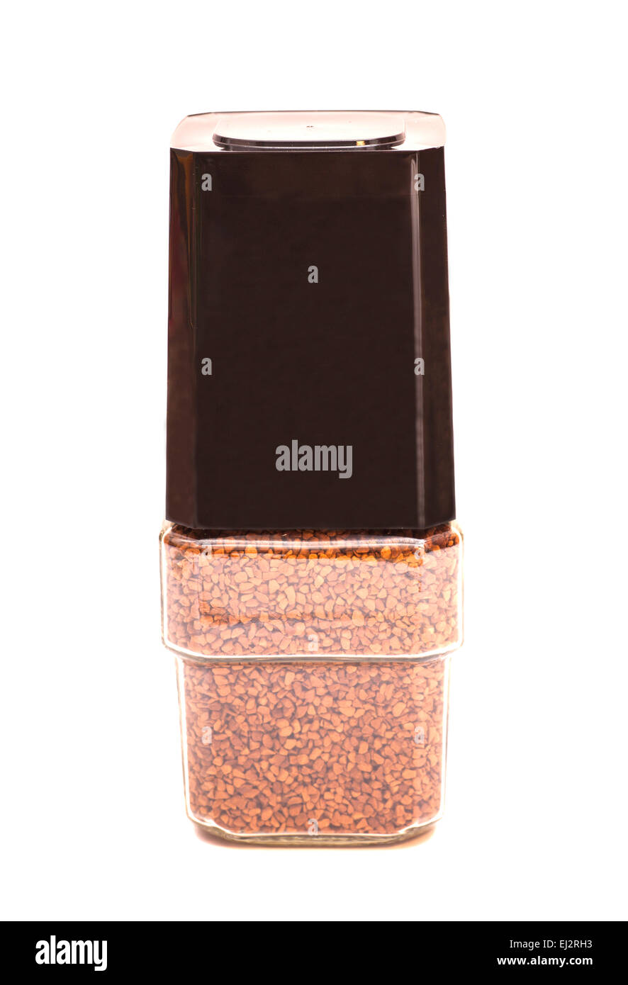 Instant coffee in glass pot Stock Photo Alamy