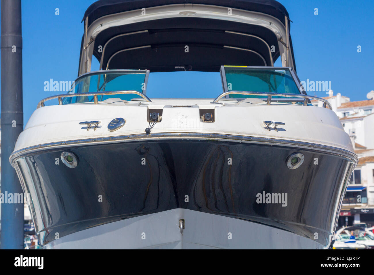 modern boat front view Stock Photo Alamy