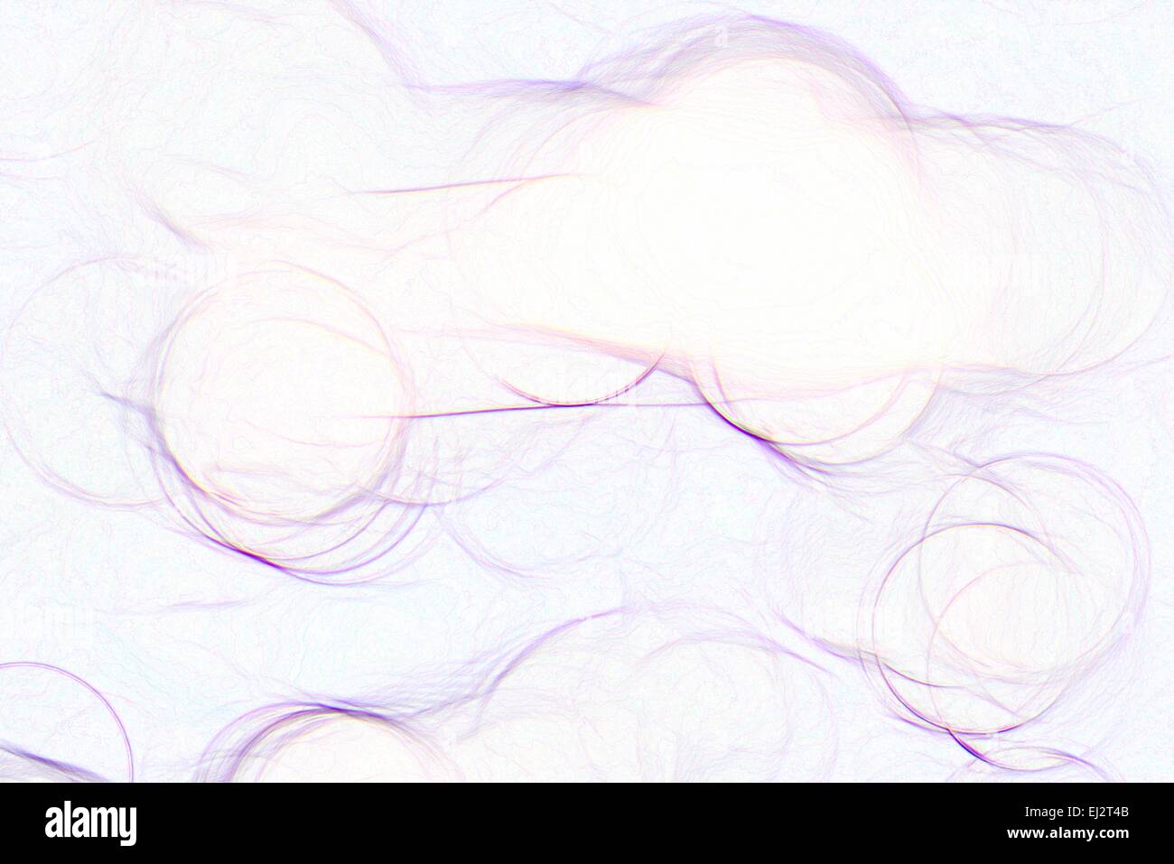 bright white background blur bright colorful bokeh circles Stock Photo