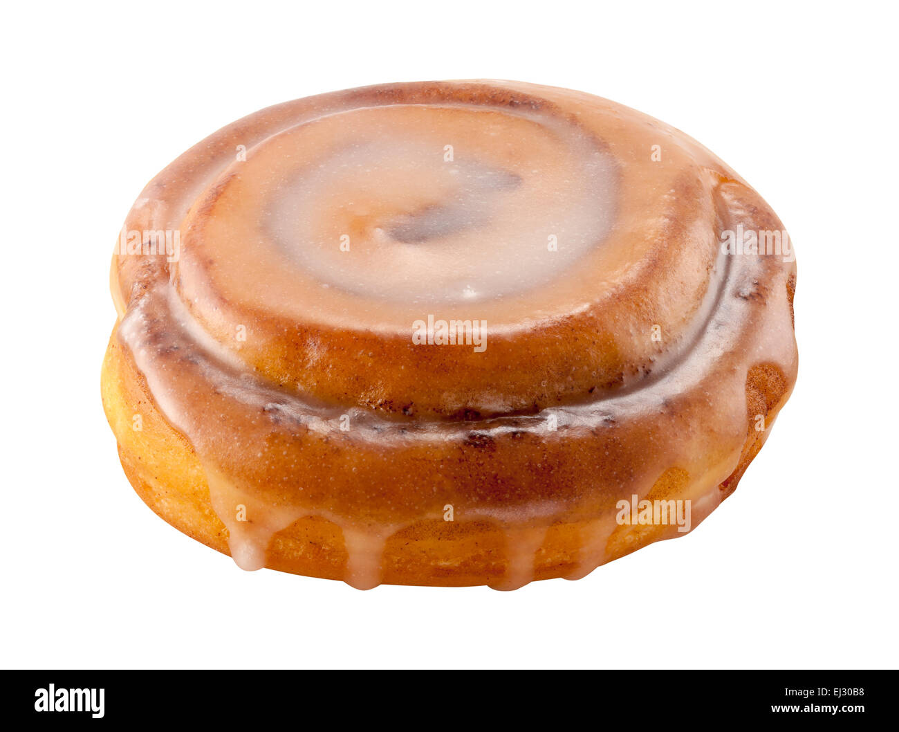 Cinnamon Roll isolated on white Stock Photo