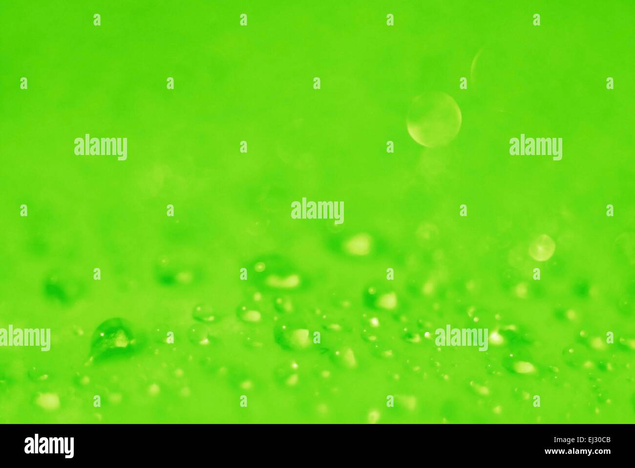 green blurred background texture bokeh drops Stock Photo