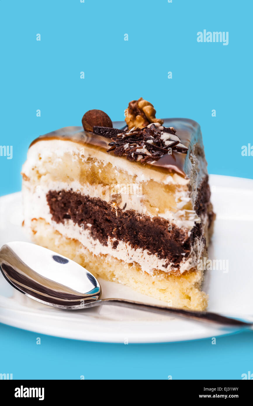 Blue layer cake hi-res stock photography and images - Alamy
