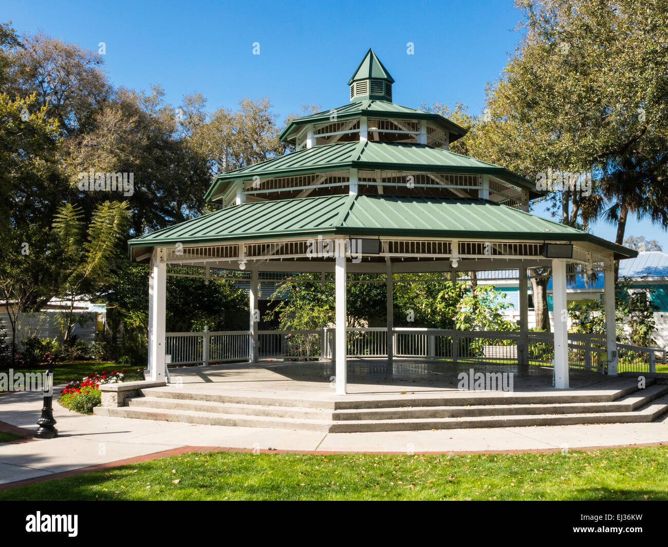 Event Pavilion and Band Shell, Safety Harbor, FL, USA Stock Photo Alamy