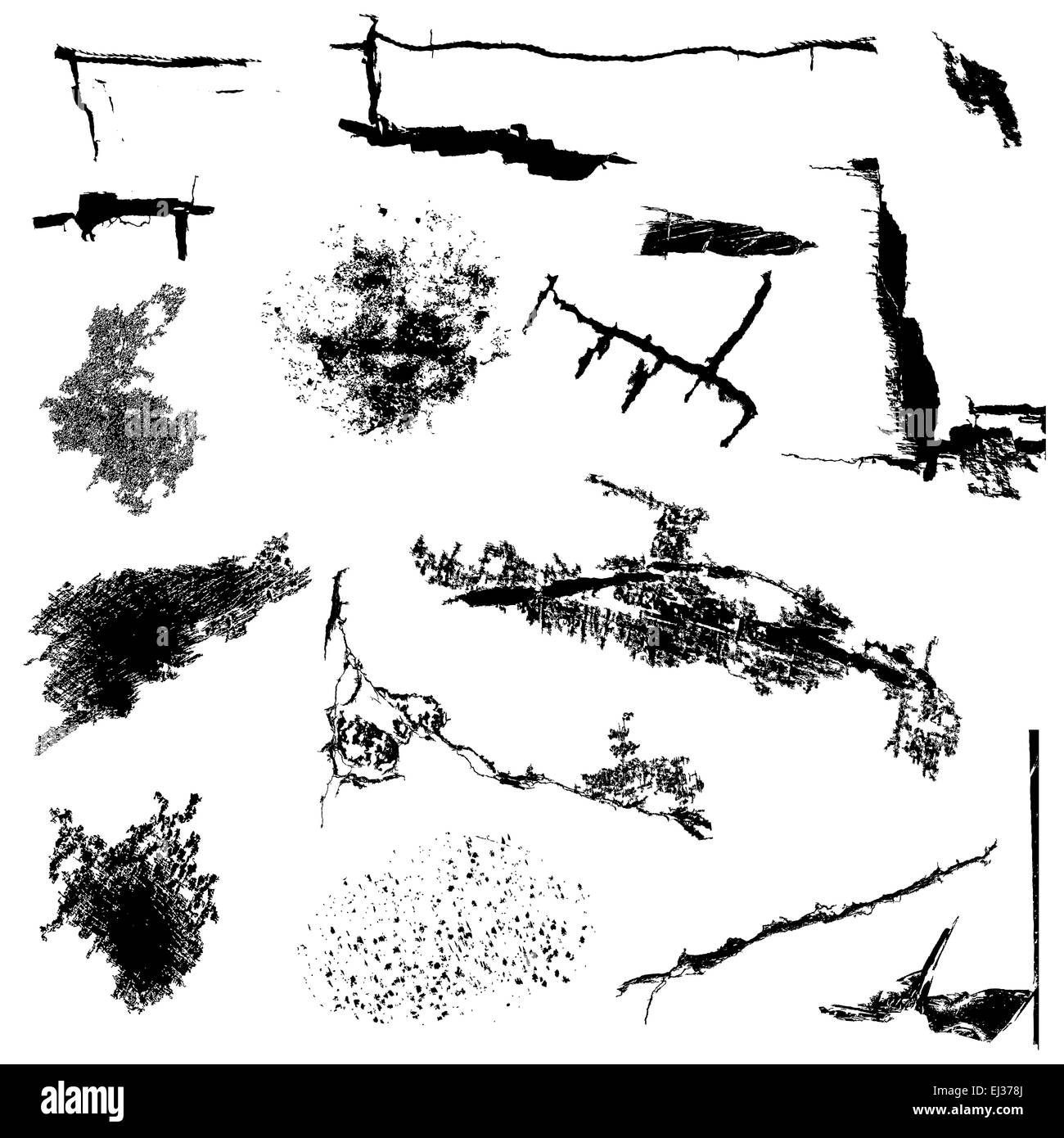 Distressed elements Cut Out Stock Images & Pictures - Alamy