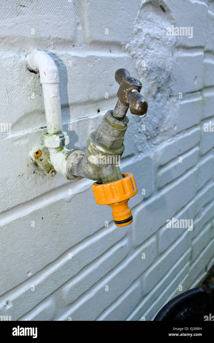 Outside tap Stock Photo