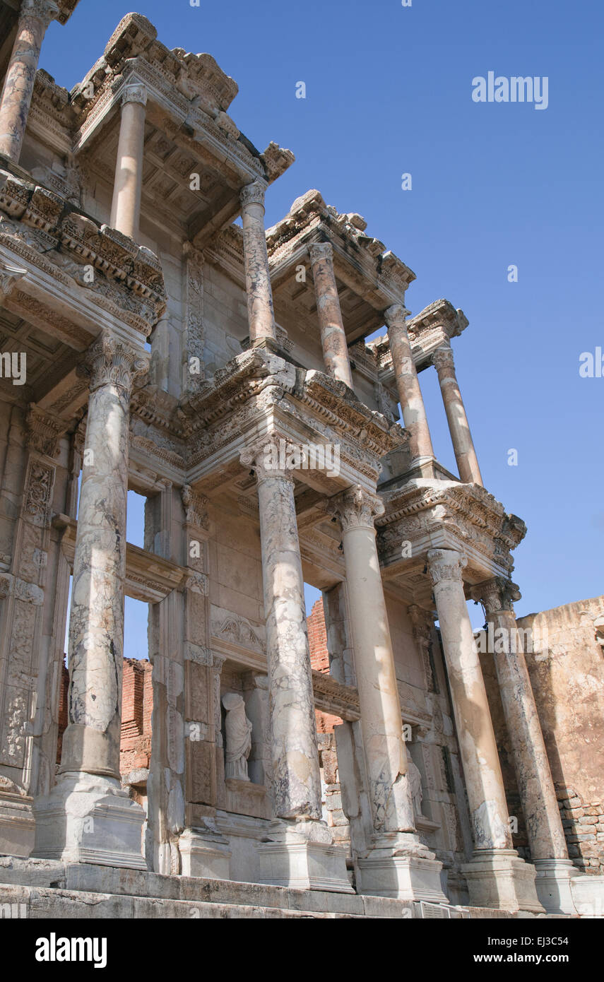 Celsus library in ancient town of Ephesus, Turkey Stock Photo - Alamy
