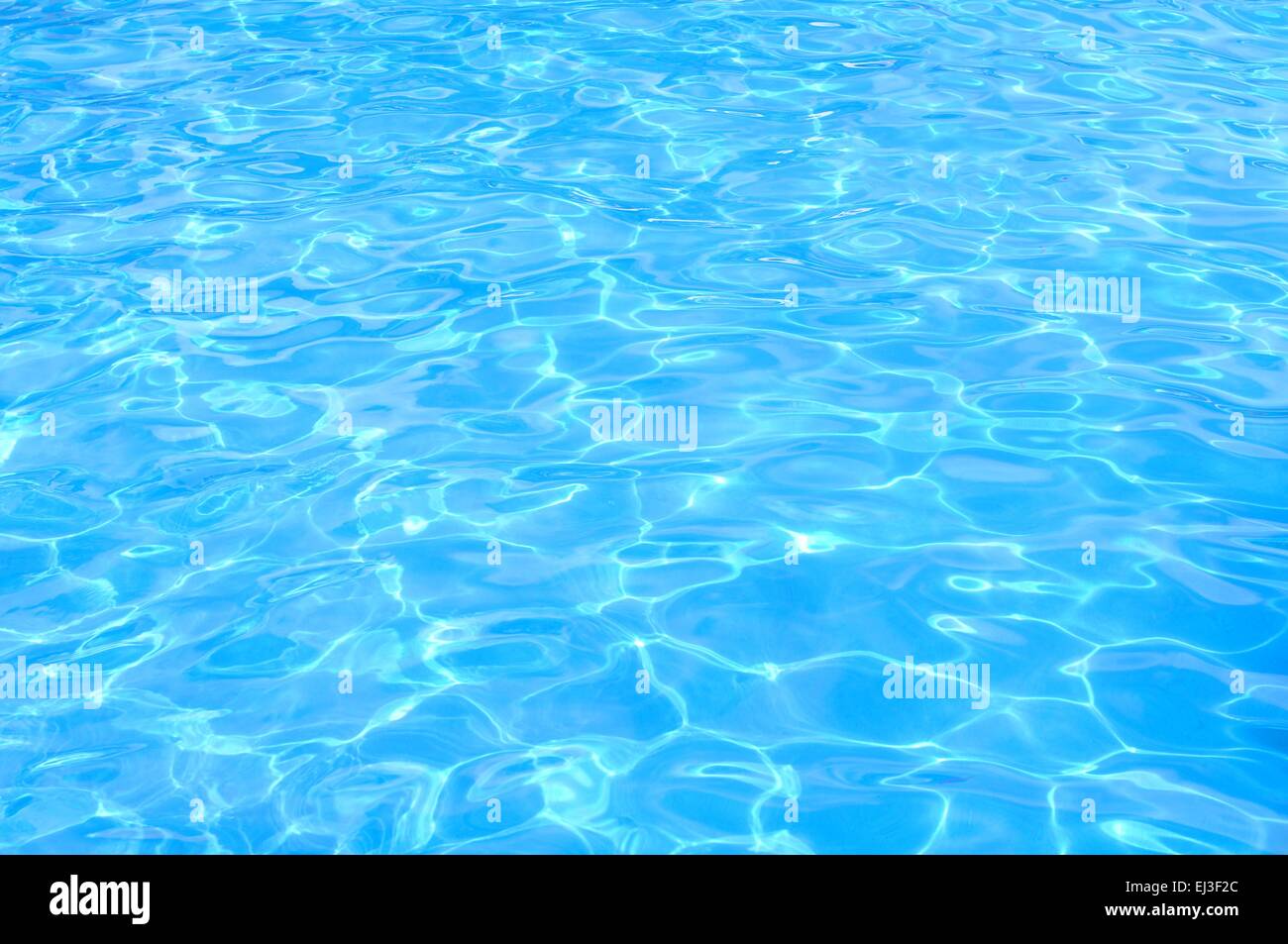 Abstract view of blue swimming pool Stock Photo - Alamy