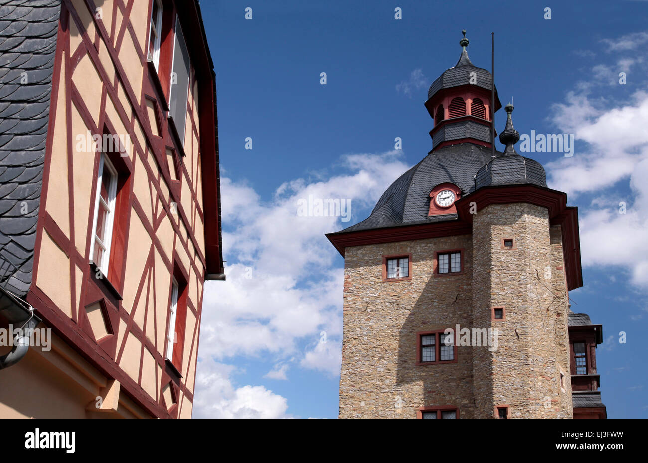 Residential Tower Of The Palace Of Vollrads In Winkel Rheingau Hesse