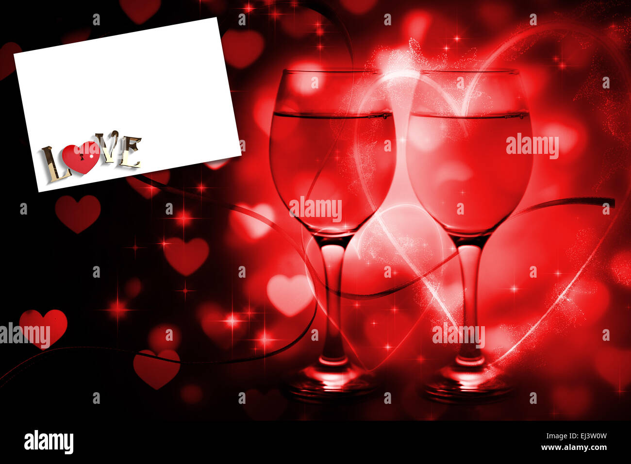 Composite image of love with lock and key Stock Photo