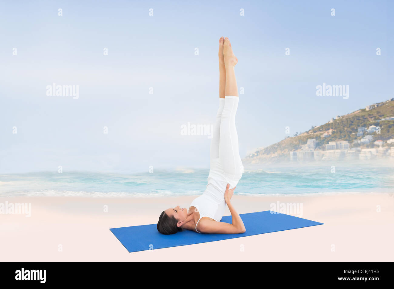 Woman fitness stretching hi-res stock photography and images - Alamy