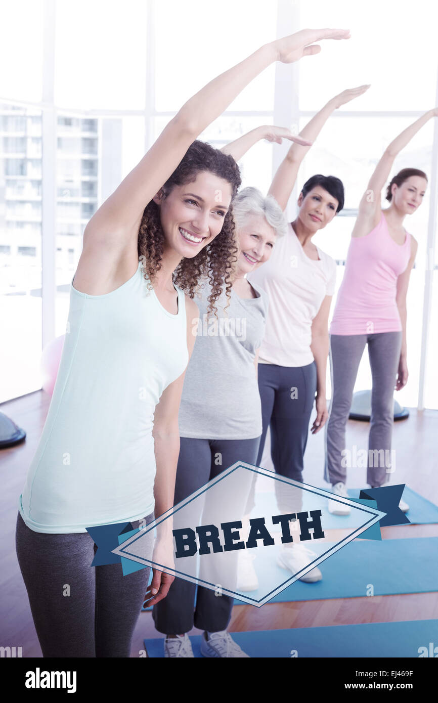 Breath against badge Stock Photo - Alamy