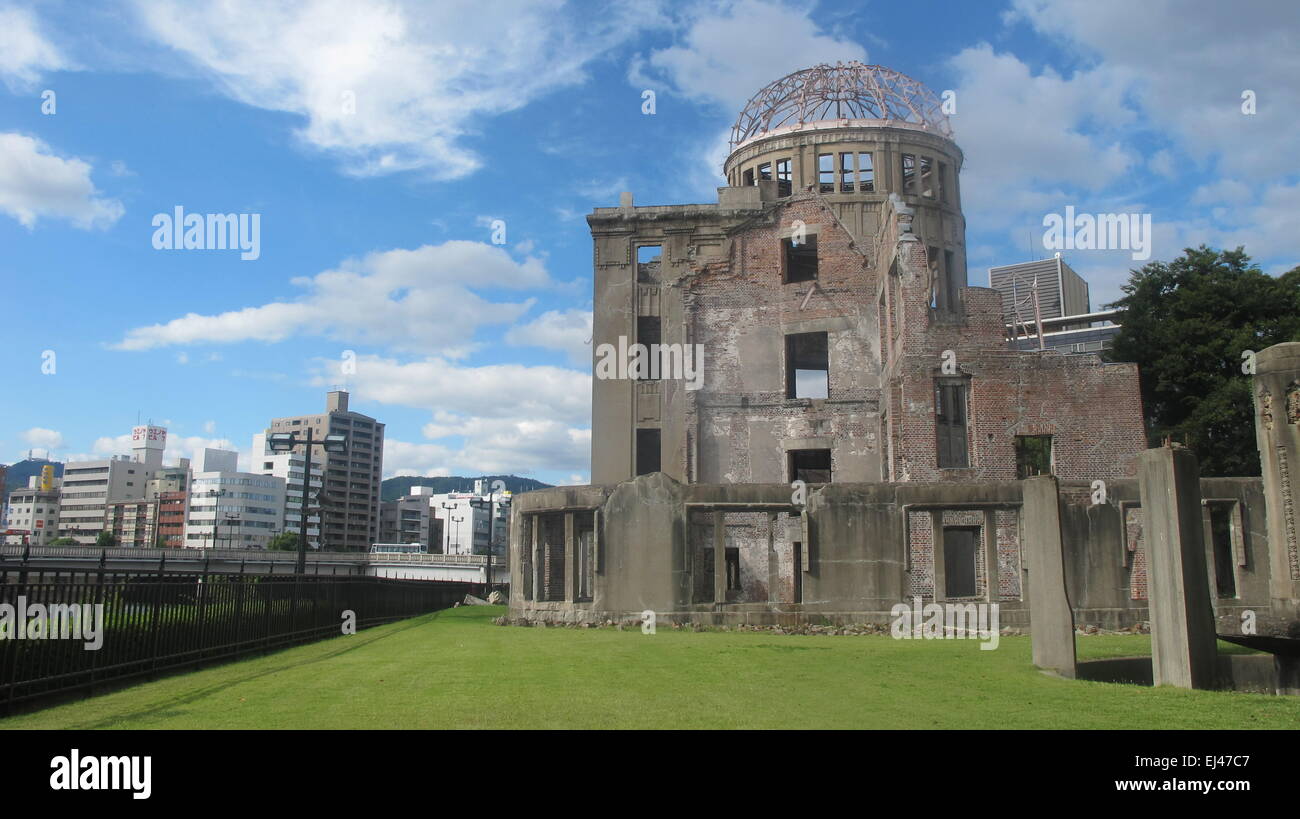 Hiroshima Atomic Dome, Peace Memorial, Japan Stock Photo
