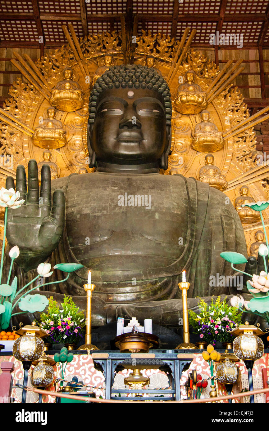 The world's largest bronze statue of the Buddha Vairocana, known in